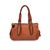 BORBONESE Borsa a Mano in Pelle Col. Arancione M