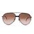 Occhiali da Sole Vintage in Metallo Col. Marrone