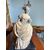 Scultura di dama anni '40 in terracotta patinata firmata Tomuti