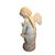 Putto francese in marmo bianco – Seconda metà '800, scultura con ali su piedistallo