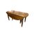 Tavolo Con Alette Ovale del 1800 Allungabile in Legno di Noce Stile Luigi Filippo Rustico