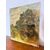Antico dipinto olio su tela, primi '800, paesaggio, 41x36 cm
