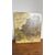 Antico dipinto olio su tela, primi '800, paesaggio, 41x36 cm