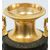 Coppia di cassolette/Vasi antichi Carlo X in bronzo dorato e bronzo patinato. Francia inizio XIX secolo.