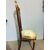 Sedia/poltrona, Primo Impero, '800 con delfini, 121x53x45 cm
