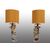 Pair of antique polychrome porcelain lamps in the style of Jacob Petit. France 19th century.