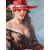 “Figura femminile con cappello rosso”. 