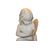 Putto francese in marmo bianco – Seconda metà '800, scultura con ali su piedistallo