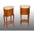 Pair of antique Napoleon III bedside tables in precious exotic woods. France 19th century.