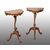 Pair of demi-lune consoles in lacquered and painted wood. Venice 19th century.