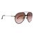 Occhiali da Sole Vintage in Metallo Col. Marrone