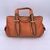 BORBONESE Borsa a Mano in Pelle Col. Arancione M