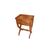 Tavolino da Lavoro Con Piano A Vassoio Francese In Legno di Noce 1800