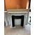 PICCOLO CORNICE POMPADOUR MARMO BIANCO DI CARRARA STILE LUIGI XV FRANCIA  cm L116xP37xH107 
