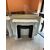 PICCOLO CORNICE POMPADOUR MARMO BIANCO DI CARRARA STILE LUIGI XV FRANCIA  cm L116xP37xH107 