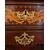 Secretaire olandese Impero di fine 1700 in piuma di mogano 
