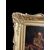Olio su rame francese 1800 raffigurante Anziano con barba e Fanciullo