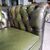 Divano 3 posti chesterfield club vintage inglese originale in pelle verde 