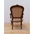 Poltroncina in faggio tinto noce - stile Luigi XV - poltrona- sedia- metà '900