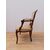 Poltroncina in faggio tinto noce - stile Luigi XV - poltrona- sedia- metà '900