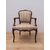 Poltroncina in faggio tinto noce - stile Luigi XV - poltrona- sedia- metà '900