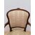 Poltroncina in faggio tinto noce - stile Luigi XV - poltrona- sedia- metà '900