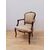Poltroncina in faggio tinto noce - stile Luigi XV - poltrona- sedia- metà '900