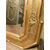 SPECC555 - Specchiera Umbertina in legno laccato e dorato.  Epoca '800.  Misure cm L 95 x H 115