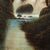 S.W. Clifford (British, fine XIX sec.) - Paesaggio boschivo con cascata. 