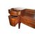 Grande credenza sideboard inglese stile Vittoriano del 1800 in mogano e piuma di mogano