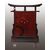 Parascintille per camino in legno orientale cinese del 1800 con pietre dure