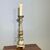 Antico Candelabro legno dipinto laccato Oro e Avorio XVIII sec . Mis cm 90 