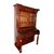 Libreria con piano scrittoio Francese Stile Impero in legno di Palissandro XIX secolo