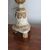 Antico Candelabro legno dipinto laccato Oro e Avorio XVIII sec . Mis cm 90 