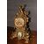 Orologio in bronzo del 1800 con medaglione in porcellana di sevres