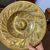 Antico piatto maiolica a Lustro oro  Ulisse Cantagalli fine 800  .Dipinto Moresco . Firenze cm 26