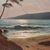 DIPINTI ANTICHI, ART DECO, QUADRI MARE, MARINA AL TRAMONTO, OLIO SU TELA, PITTORI DEL 900. (QM650)