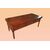 Antico bellissimo tavolo rustico francese rettangolare con madia in legno di ciliegio metà 1800