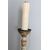 Antico Candelabro legno dipinto laccato Oro e Avorio XVIII sec . Mis cm 90 