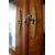 Libreria stile impero del 1800 francese doppio corpo in legno tinto noce