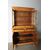 Antica credenza doppio corpo toscana pioppo massello XIX sec . restaurata naturale .Dispensa mis 125 x 50 . h 203