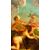 Dipinto, olio su tela "Festa di cherubini in un paesaggio" - XVIII sec. 