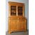 Antica credenza doppio corpo toscana pioppo massello XIX sec . restaurata naturale .Dispensa mis 125 x 50 . h 203