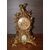 Orologio in bronzo del 1800 con medaglione in porcellana di sevres