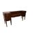 Grande credenza sideboard inglese stile Vittoriano del 1800 in mogano e piuma di mogano