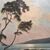 DIPINTI ANTICHI, ART DECO, QUADRI MARE, MARINA AL TRAMONTO, OLIO SU TELA, PITTORI DEL 900. (QM650)