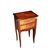 Comodino Francese di fine 1800 Stile Transizione in legno di Bois de Rose e Noce