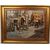 Giordano Felice (1880-1964)  "Vicolo di paese con mercato"