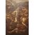 Coppia di oli su tela italiani del 1600 raffiguranti Battaglia