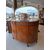 Credenza semicircolare stile decò H 152 - 140 x 50